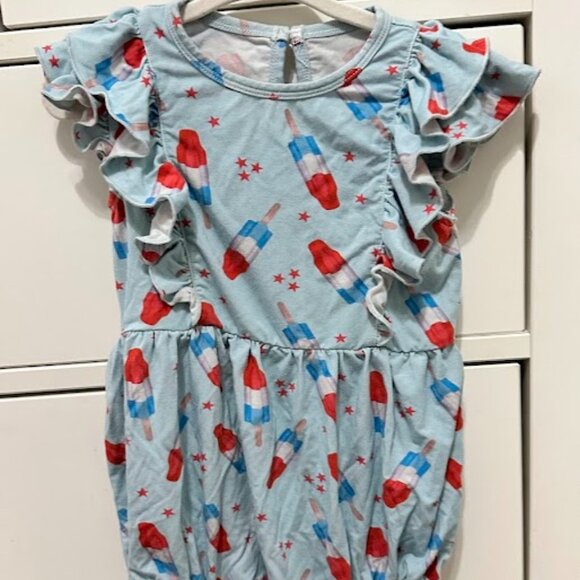 Caden Lane Bomb pop Bubble Romper - Picture 1 of 2
